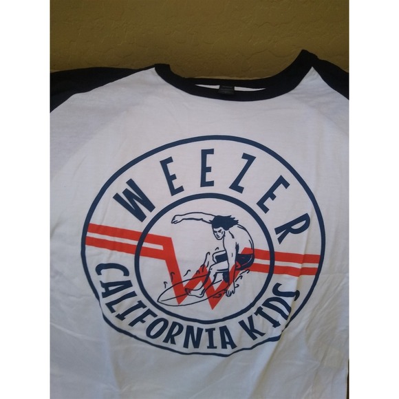 WEEZER - California Kids 3/4 Sleeve Jersey T-shirt‎ ~Never Worn~ S M XL - Picture 2 of 3